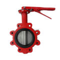 New design and fashion resilient seat cast iron double eccentric butterfly valve